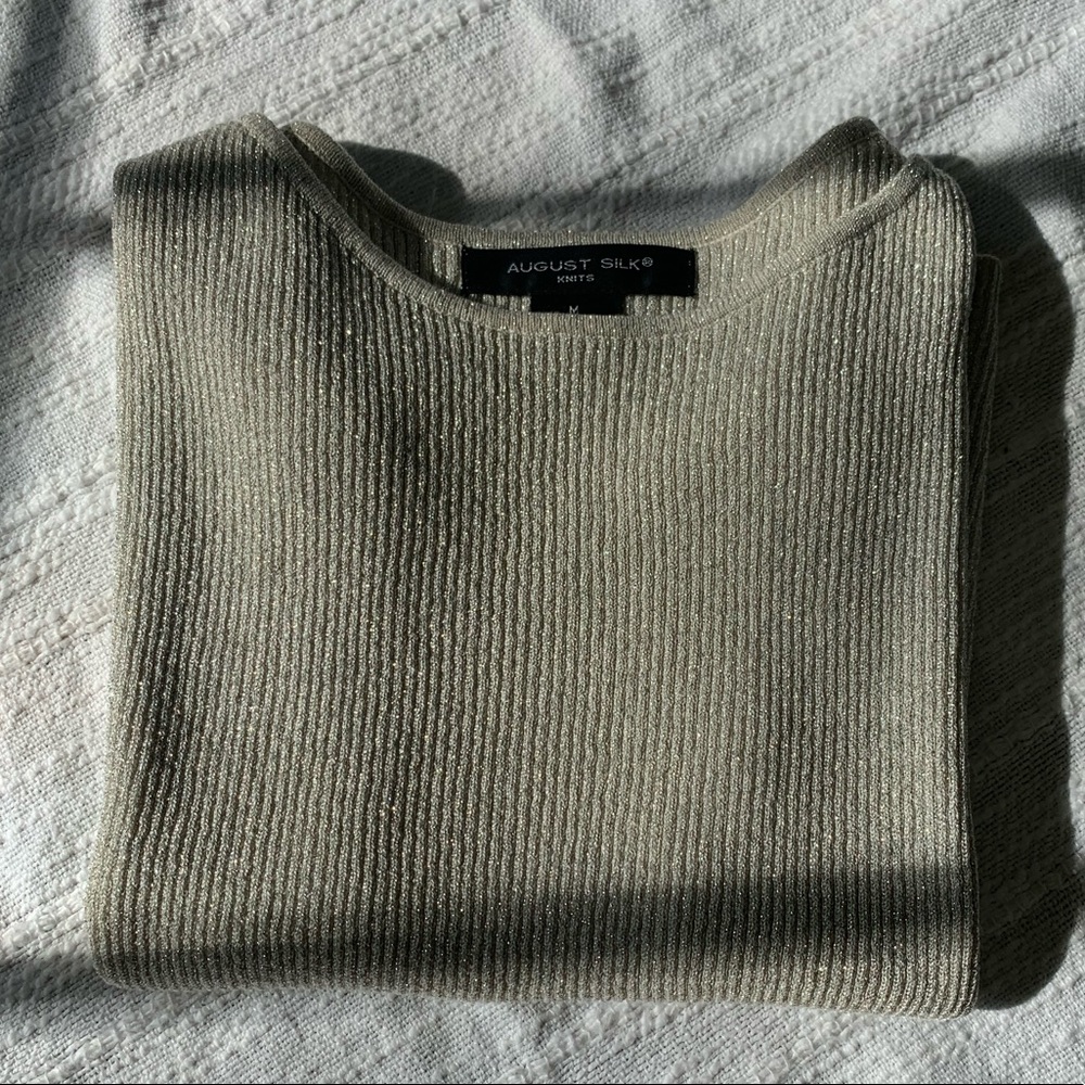 SOLD-NWOT August Silk Sparkle Knit Strap Tank - Picture 7 of 7